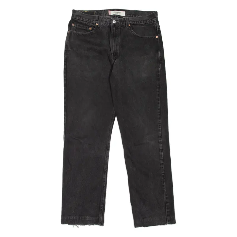 LEVI'S 505 Jeans Mens Black Regular Straight W34 L32