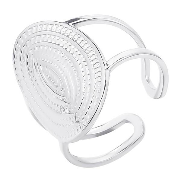 Stainless Steel Oval Open Cuff Rings