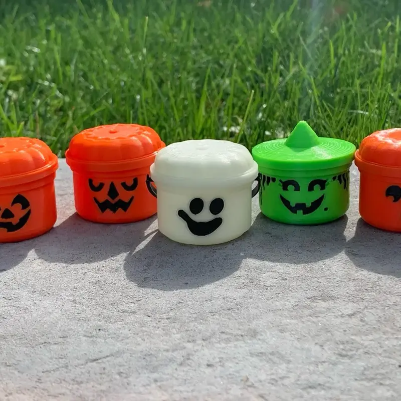 3D Printed Nostalgic Halloween Decoration Buckets holiday ornaments