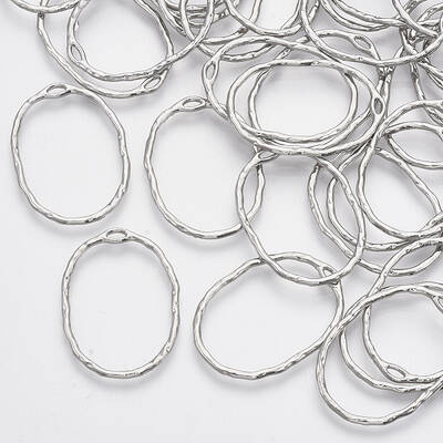 Alloy Open Back Bezel Pendants