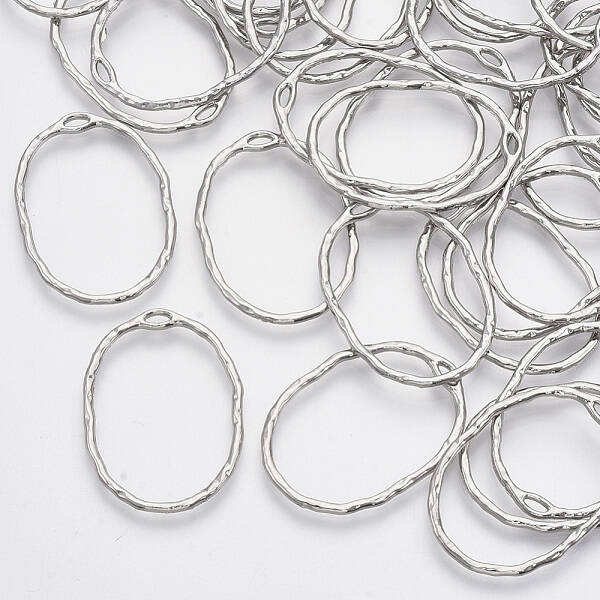 Alloy Open Back Bezel Pendants