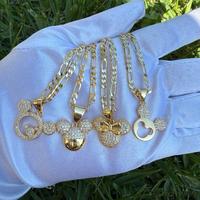 Ears Necklace with Chain - Chain, Charming Ears Pendant, Ideal for Kids and Adults, Unique Design, Gold Finish
