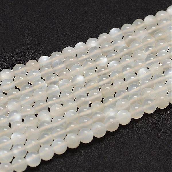 Natural White Moonstone Beads Strands
