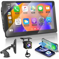2025 New Wireless Carplay Screen for Car, 7 Inches, Backup Camera, Music/Mirror Link/Navigation for All Cars，Equipped with ...