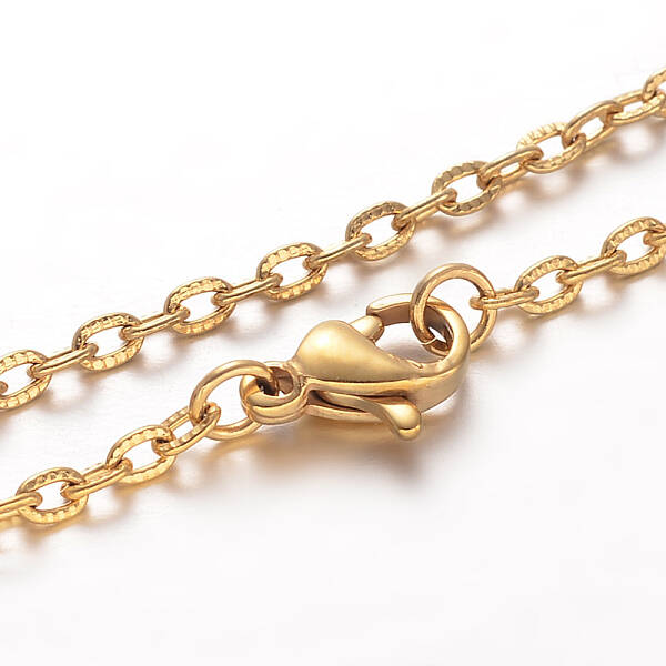 304 Stainless Steel Cable Chain Necklaces