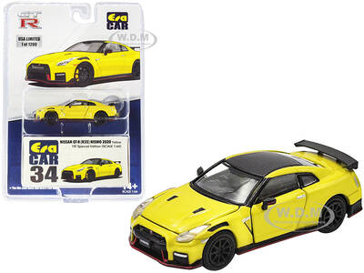 2020 Nissan GT-R (R35) Nismo RHD (Right Hand Drive) Yellow with Carbon Top Limited Edition to 1200 pieces \