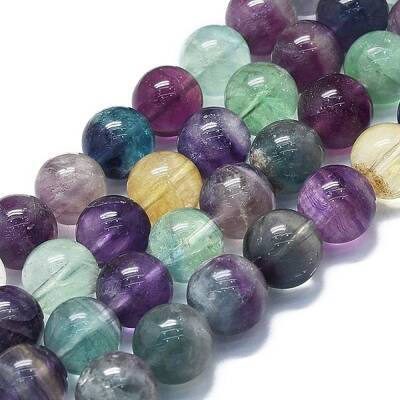Natural Fluorite Beads Strands