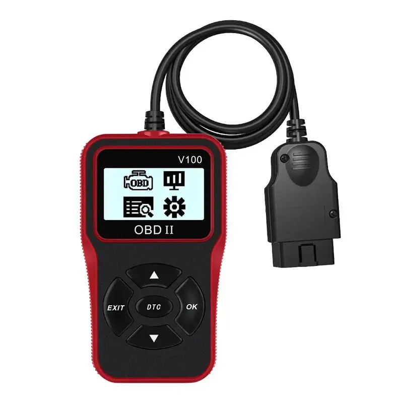 OBD2 Code Reader Scanner, Multilingual Car Engine Diagnostic Tool with Digital Display, Universal Auto Plug & Play Accessorie...