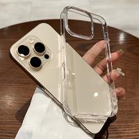 Hard Luxury Shockproof Clear Bumper Cases For iPhone 16 15 14 13 12 11 Pro Max Plus Transparent Acrylic Phone Cover Accessori...