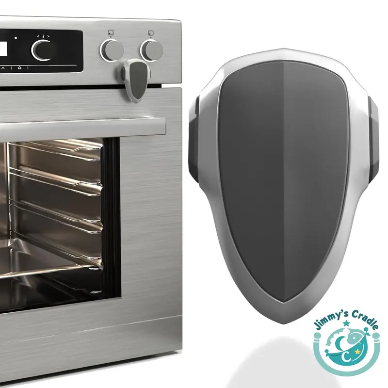 Oven Locks - Child - Resistant Safety Locks to Prevent Access, Durable, Heat-Resistant, 180° Rotating Design, 3M Acrylic Adh...