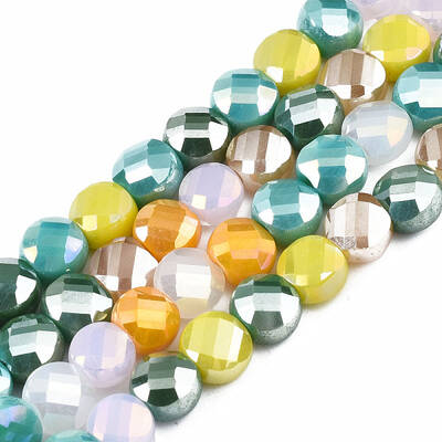 Electroplate Opaque Glass Beads Strands