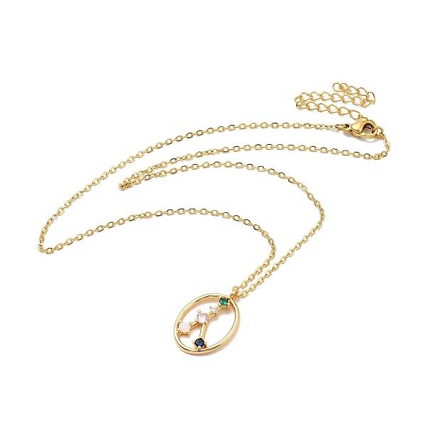 Colorful Cubic Zirconia Constellation Pendant Necklace