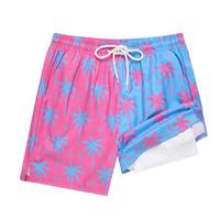 Mens Swimming Trunks with Compression Liner 2 in 1 Quick-Dry Swim Shorts with Pockets