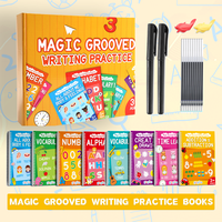 Large Magic Handwriting Practice Workbooks for Kids,8 Books–alphabet,number,math,vocabulary*2,drawing,body and feelings,tim...