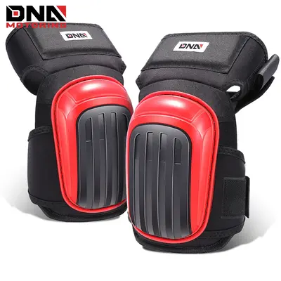 DNA MOTORING Knee Pads Heavy Duty EVA GEL Foam Padding Kneepads with Adjustable Non-Slip Straps for Construction Gardening Fl...