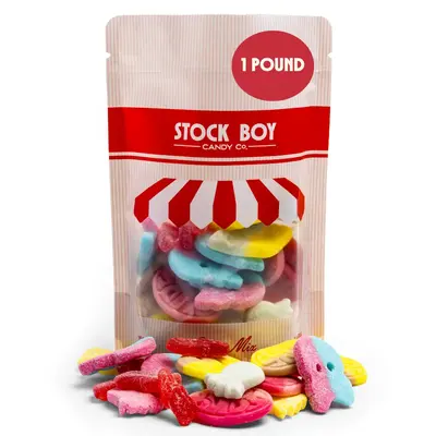 Bubs Swedish Gummy Candy - 1 LB Mixed Assortment - Stock Boy Candy Co - Snack Sweet Bonbon swedish candy Fruit