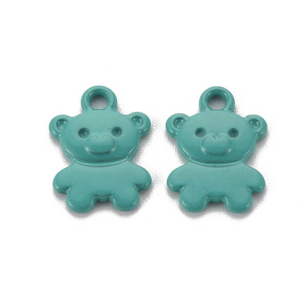 Spray Painted Alloy Charms