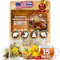 Dandelion Wolfberry Tea - a Natural Blend of Six Herbal Ingredients, Dandelion, Licorice, Cassia, Wolfberry Supports Kidneys ...