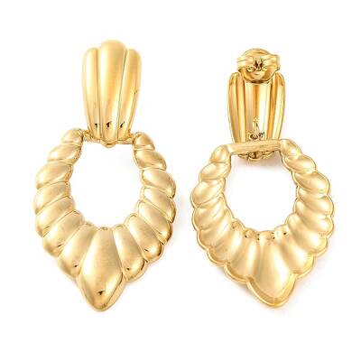 Ion Plating(IP) 304 Stainless Steel Stud Dangle Earrings