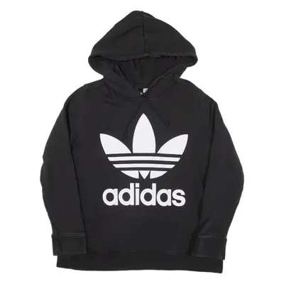 ADIDAS Womens Black Hoodie UK 22