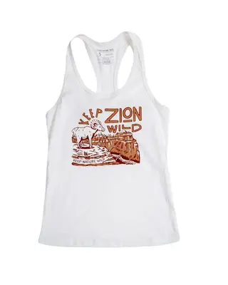 Keep Zion Wild Racerback Tank | Natural | Size: L