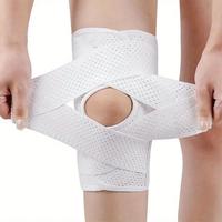 Breathable Adjustable Knee Pad, 1 Count Reinforced Compression Knee Pad, Knee Protector for Running Jogging Cycling, Volleyba...