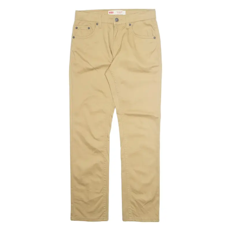 LEVI'S 511 Boys Trousers Beige Regular Tapered W27 L29
