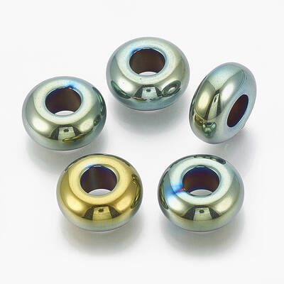 Electroplated Non-magnetic Synthetic Hematite Beads
