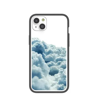 Clear Above the Clouds iPhone 14 Plus Case With Black Ridge