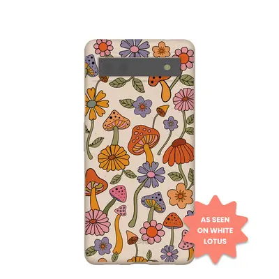 Seashell Shrooms and Blooms Google Pixel 6a Case
