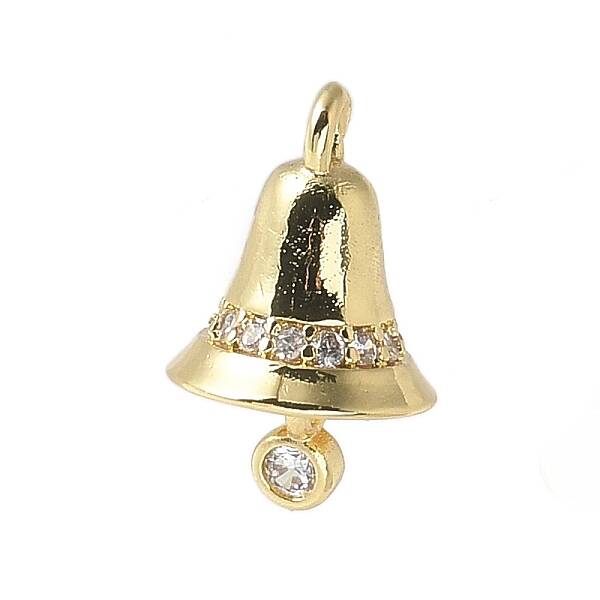Brass Micro Pave Cubic Zirconia Pendants