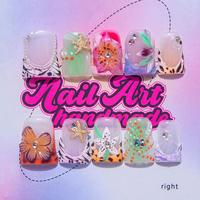 Y2K Style Press-on Nails Set, Flower & Starfish & Chain Decor Fake Nails with Nail File & Tape, Effortless Stick on Nails for...