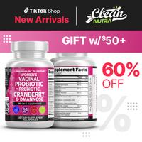 Clean Nutra PH Defend Probiotics for Women Balance with Prebiotics Cranberry Dmannose - Healthy Odor and Tract Support Made i...