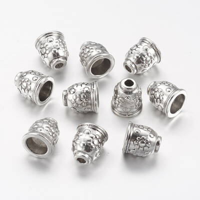 Tibetan Style Alloy Cord End Caps