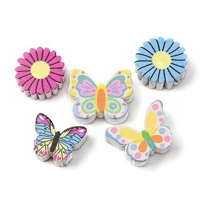 Printed Wood Beads