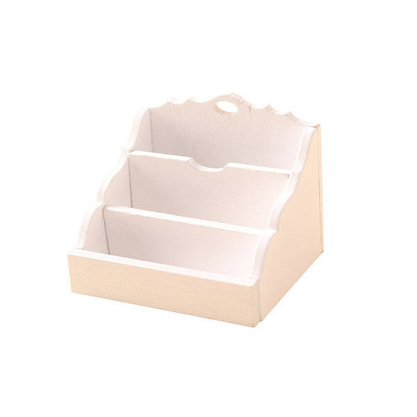 Wood Magazine Paper Rack Mini Model