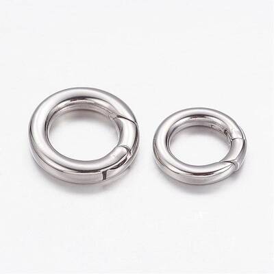 Tarnish Resistant 304 Stainless Steel Spring Gate Rings