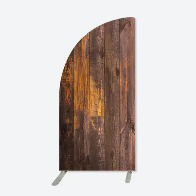 Aperturee Half Moon Vintage Wood Grain Party Arch Backdrop | Custom Arched Wall Covers | Circle Arch Backdrop Diy | Diy Round...
