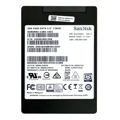 SSD0J47173 Lenovo 128GB SATA 6GB/s 2.5-Inch Internal Solid State Drive