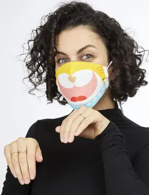 REVERSIBLE CAT & DOG FACE MASK | SIZE: ADULT
