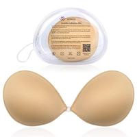 Wingslove Silicone Adhesive Sticky Push Bra Strapless Bras With Clear Package Bag For Women's Backless Outfit Wedding Dresses...