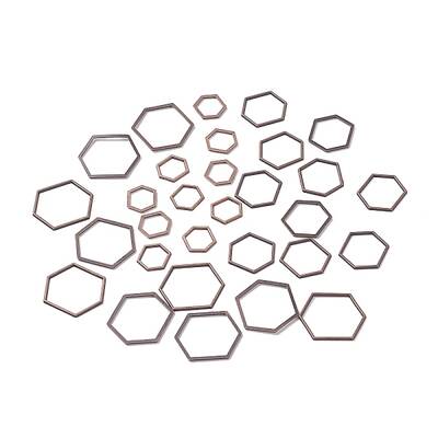 30Pcs 3 Style Alloy Linking Rings