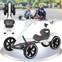 Electric Go Kart for Kids, 6V Foldable Electric Vehicles with Adjustable Seat and Steering Wheel, Music, Folding Wheel, Flash...