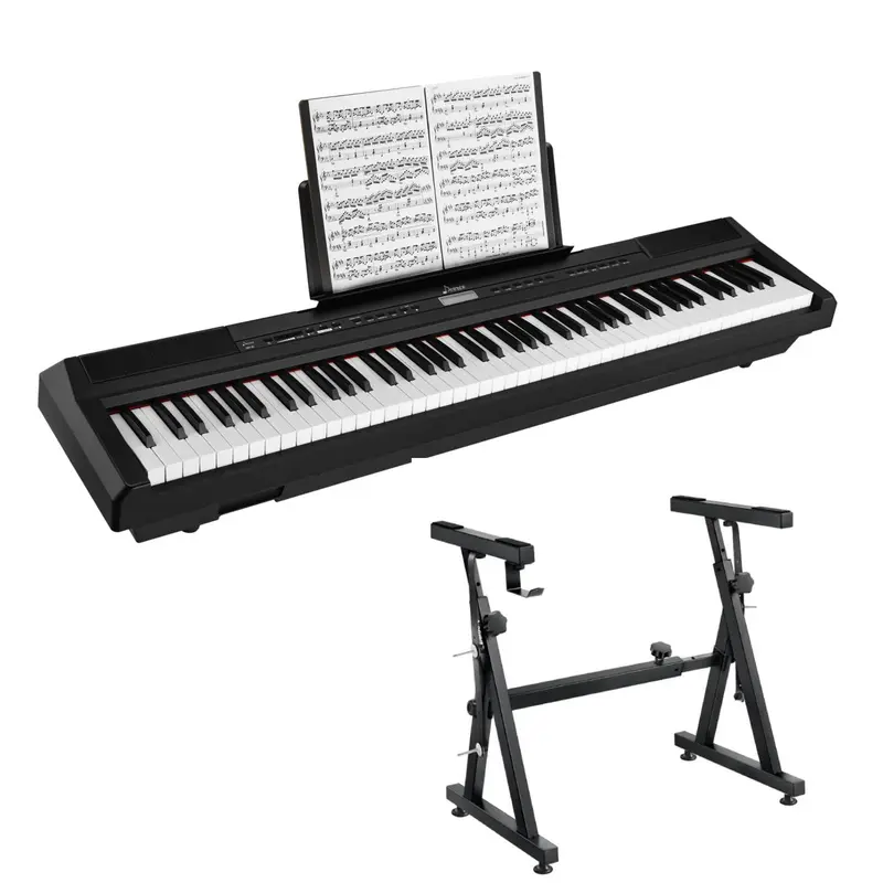 Donner DEP-20 Portable Weighted Digital Piano - Piano+Stand
