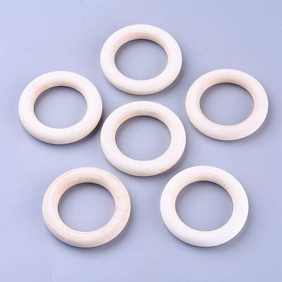 Unfinished Wood Linking Rings