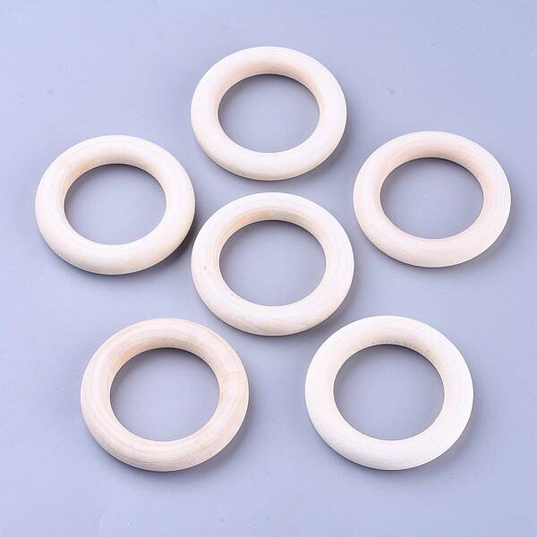 Unfinished Wood Linking Rings