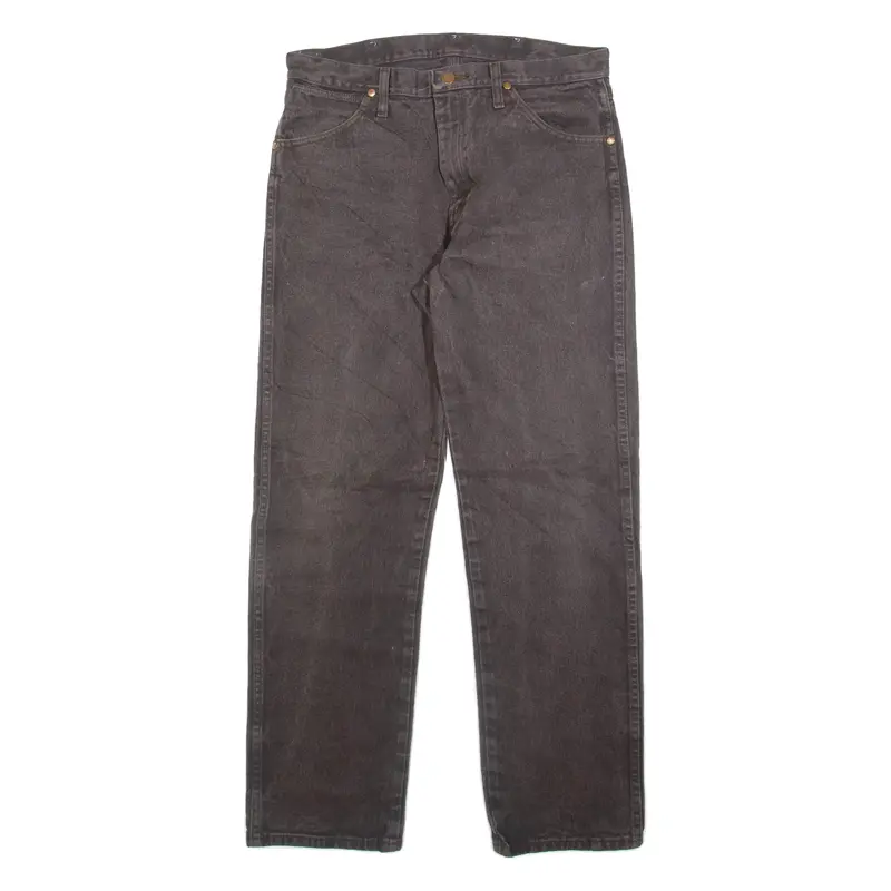 WRANGLER Mens Jeans Grey Regular Straight W33 L32