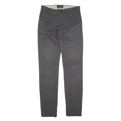 RIFLE Trousers Grey Slim Straight Womens W28 L31
