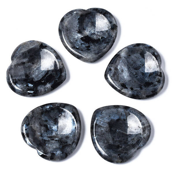Natural Larvikite Thumb Worry Stone