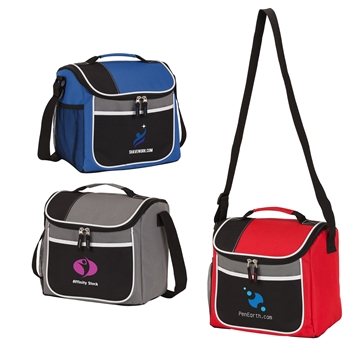 50 Customized Geneva 16-Can Cooler Bag - Heat Sealed & Collapsible